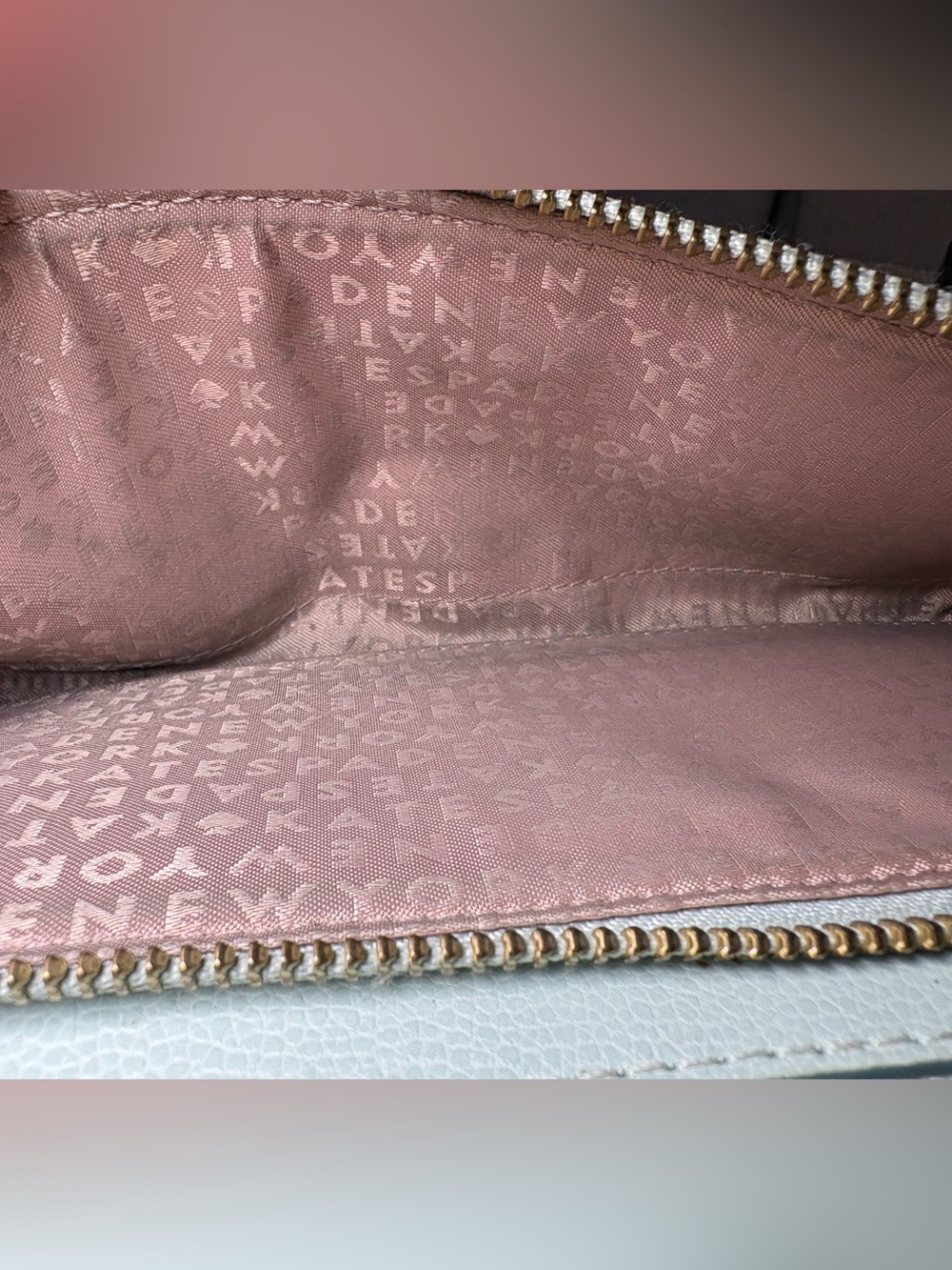 Kate Spade New York Mint Green Pebbled Leather Double Zip Wristlet Wallet - Picture 8 of 11